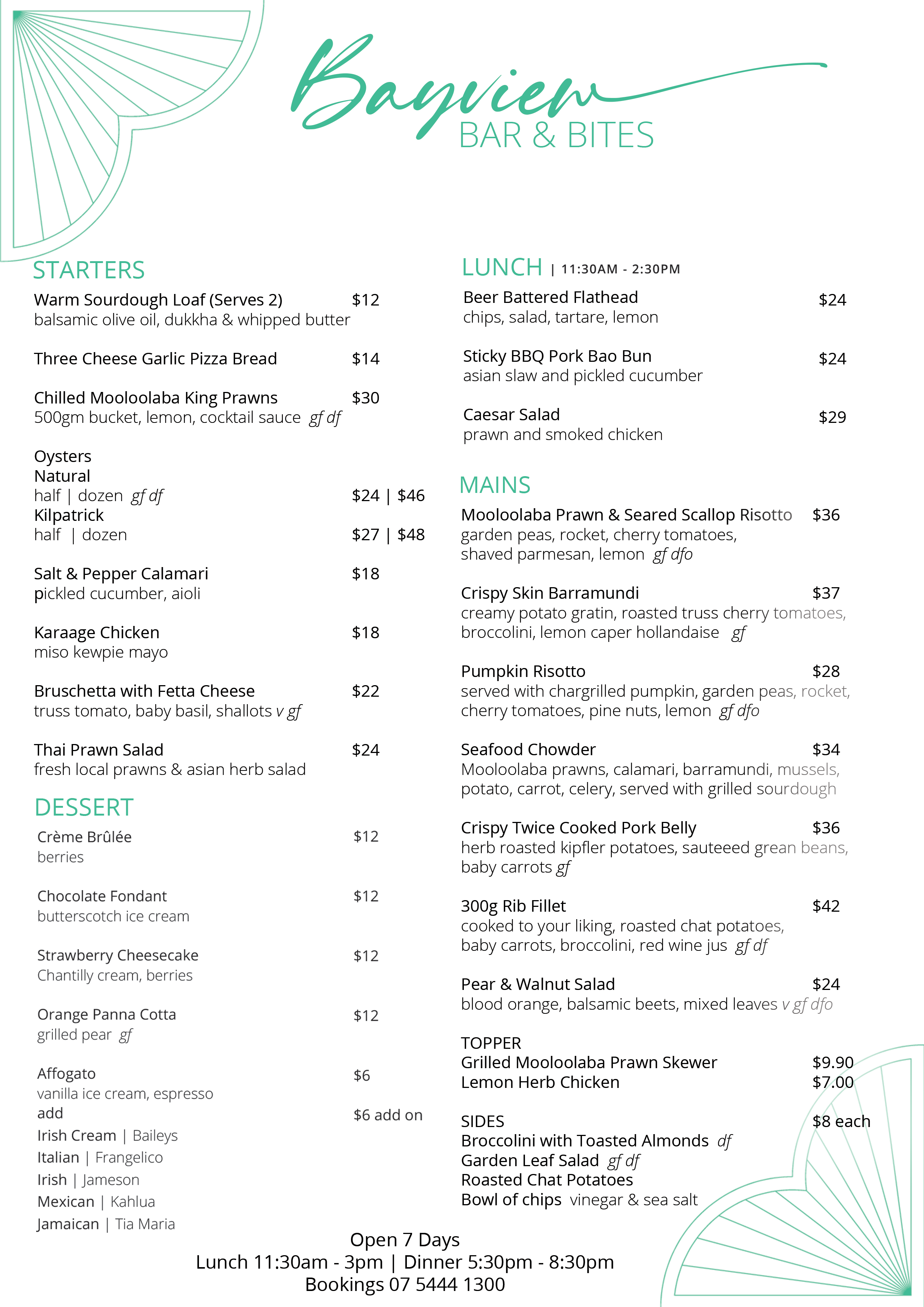 Bayview Bar & Bites The Surf Club Mooloolaba